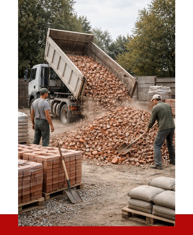 Бой кирпича в Таре с доставкой от 4321 руб/куб | ПРОНЕРУДТар