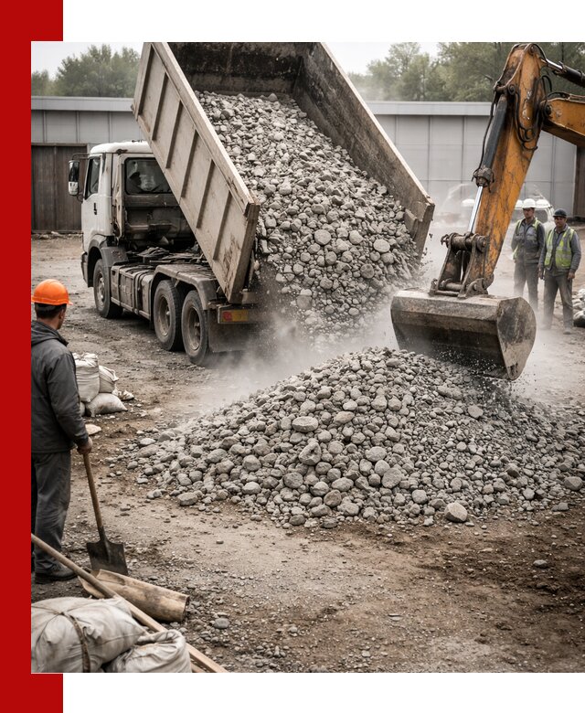 Доставка дробленого бетона в Таре оптом и в розницу