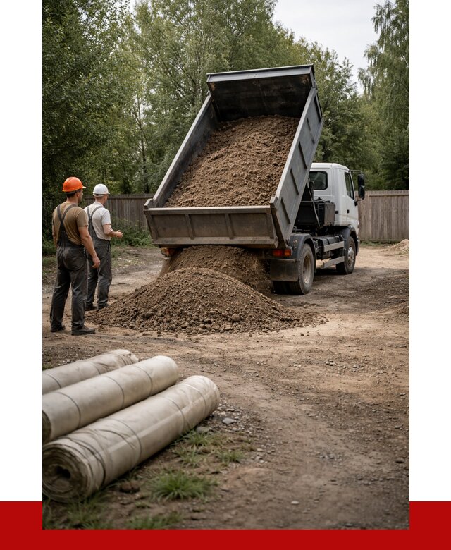 Доставка сыпучих материалов самосвалом в Тару от 4321 р. | ПРОНЕРУДТар