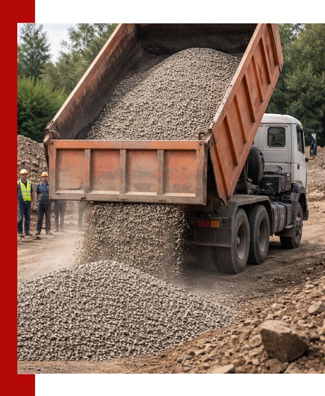 Доставка сыпучих материалов самосвалом в Таре быстро и надежно