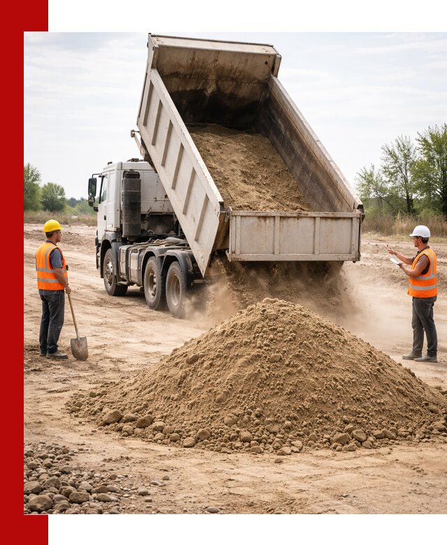 Доставка самосвалом 15 кубов в Таре за город и по городу