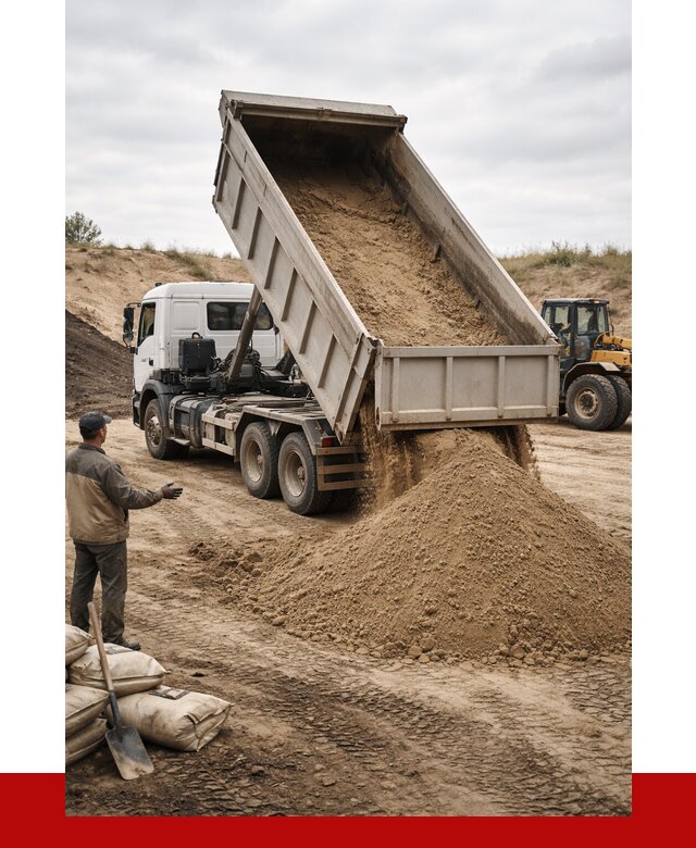 Доставка самосвалом 20 кубов в Таре от 7716 р. | ПРОНЕРУДТар