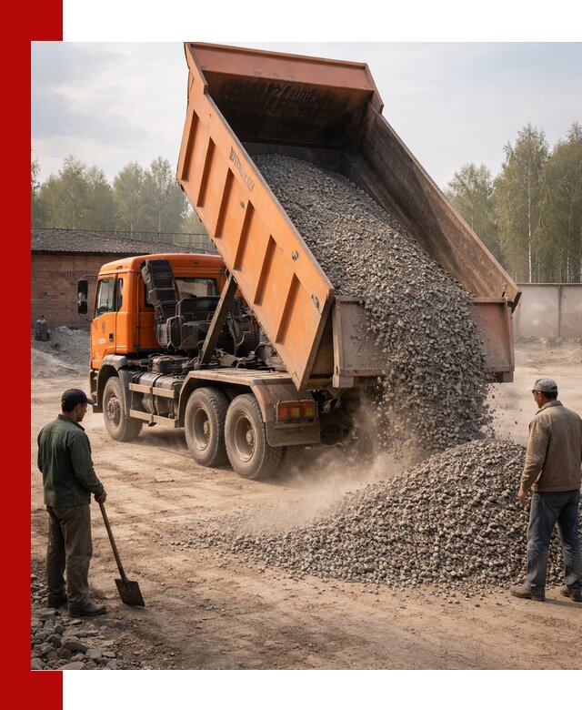 Доставка самосвалом 20 м3 в Таре быстро и надежно