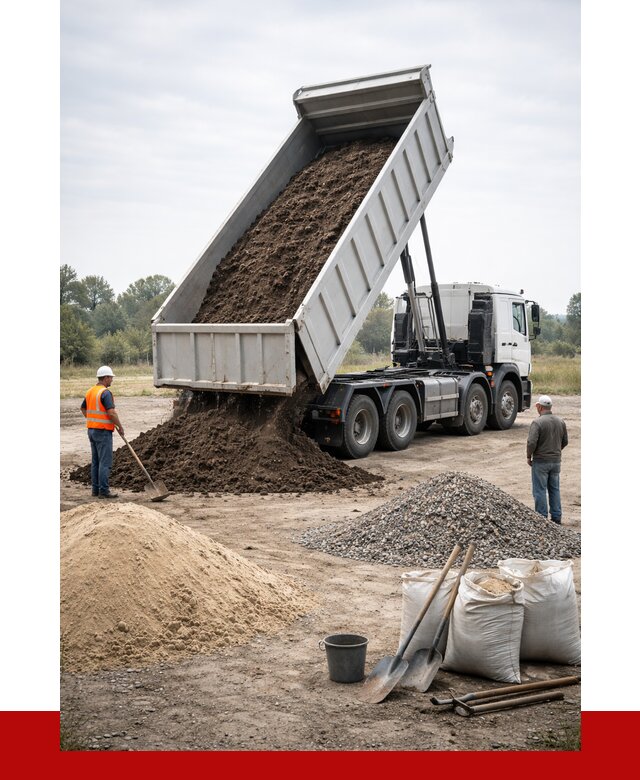 Доставка самосвалом 30 кубов в Таре от 8745 р. | ПРОНЕРУДТар