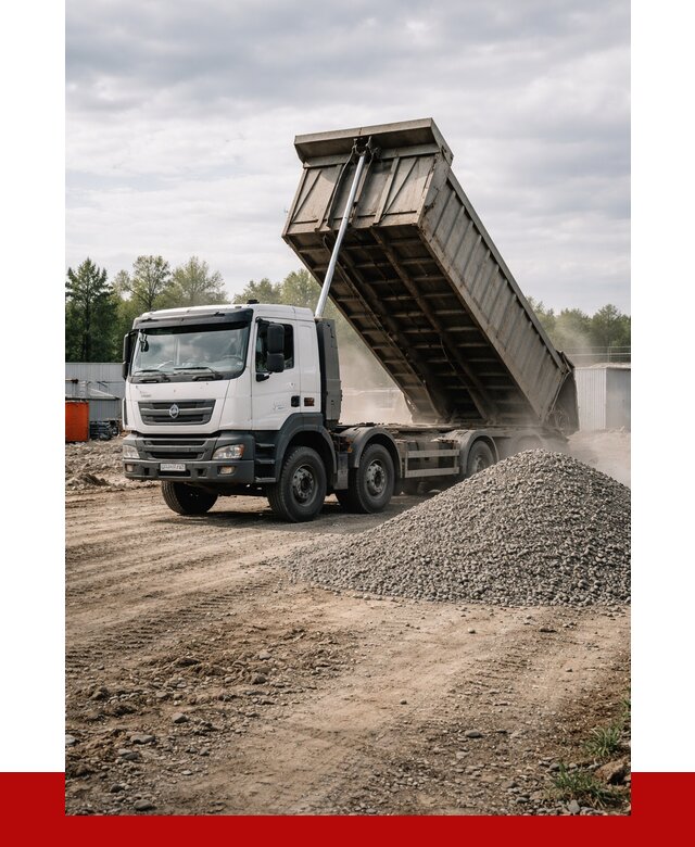 Доставка самосвалом 40 кубов в Таре от 9259 р. | ПРОНЕРУДТар