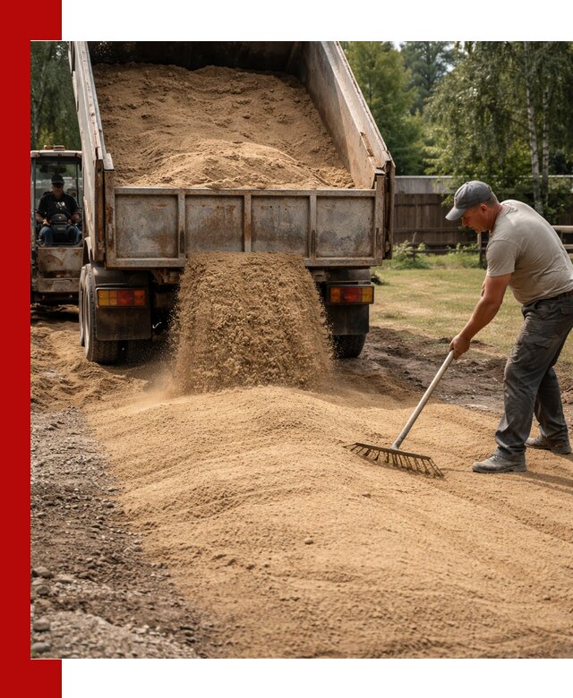 Отсыпка участка песком в Таре быстро и качественно