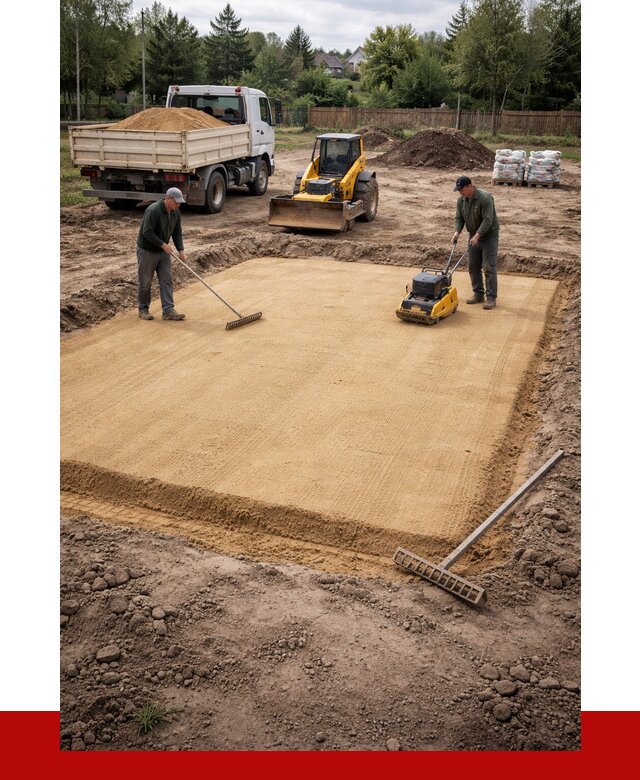 Устройство песчаной подушки в Таре от 4630 р. ПРОНЕРУДТар