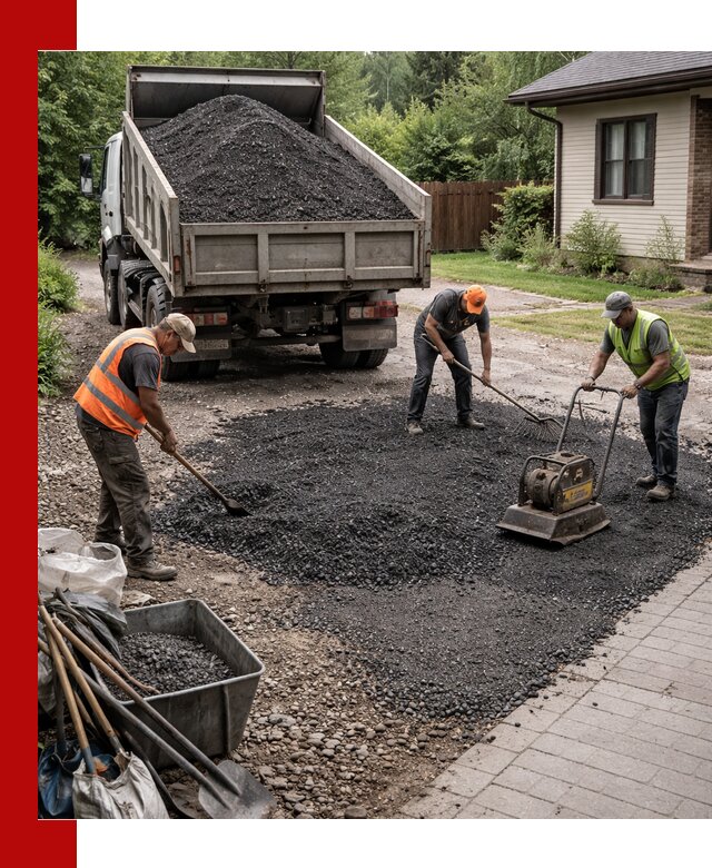 Асфальтовая крошка для двора с доставкой в Таре